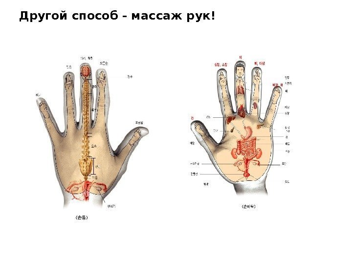 Другой способ - массаж рук! 